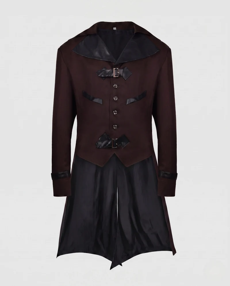 Damen historische Kostüm mit elegantem Frack und luxuriösen Accessoires Drune