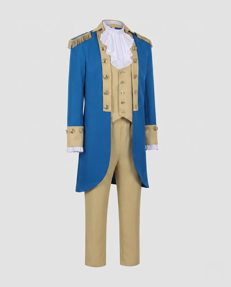 Damen historisches Kostümset mit elegantem Frack und Hose Drune