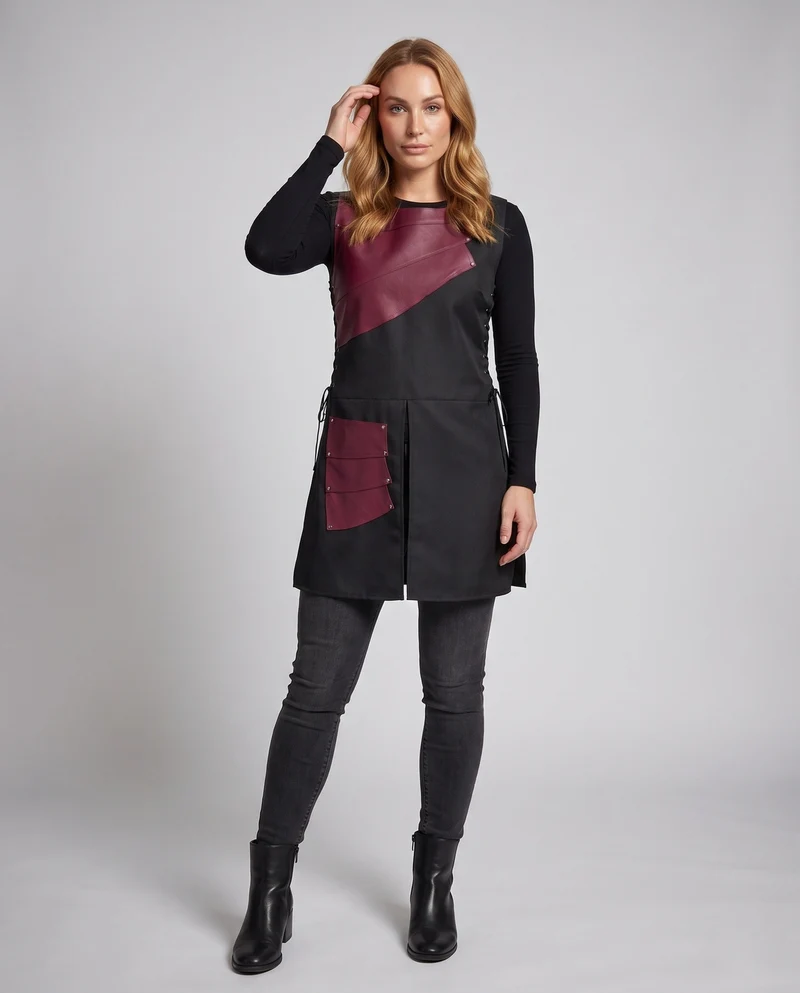 Damen Kochschürze mit modernem Design und praktischen Taschen Drune