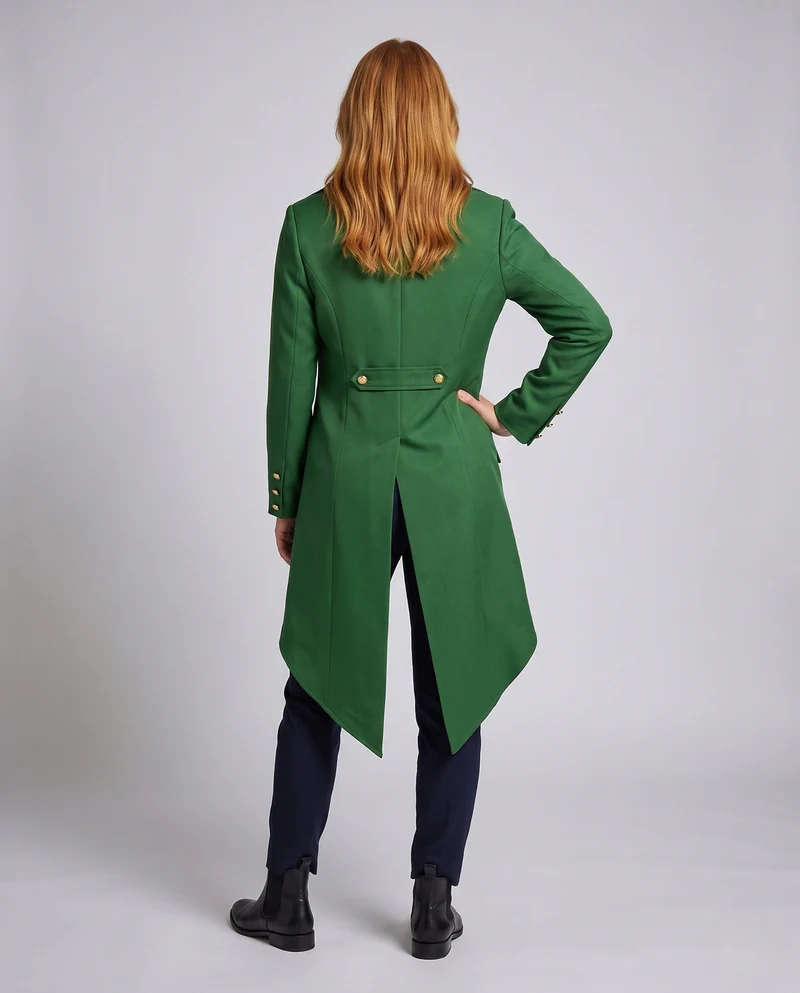 Damen Kostümjacke im Vintage-Stil mit asymmetrischem Saum Drune