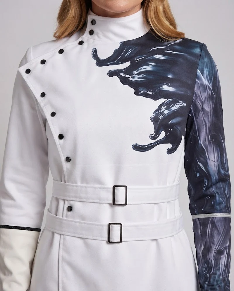 Damen Kostümjacke mit einzigartigem Design und passenden Accessoires Drune