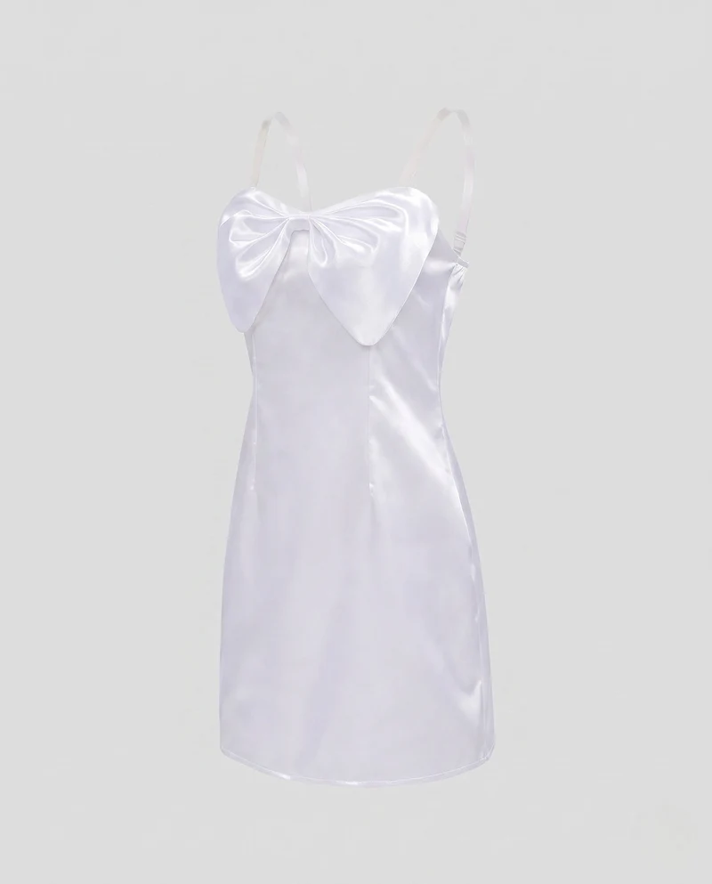 Damen Kostüm Kleid mit eleganten Schulterträgern und Handaccessoires Drune