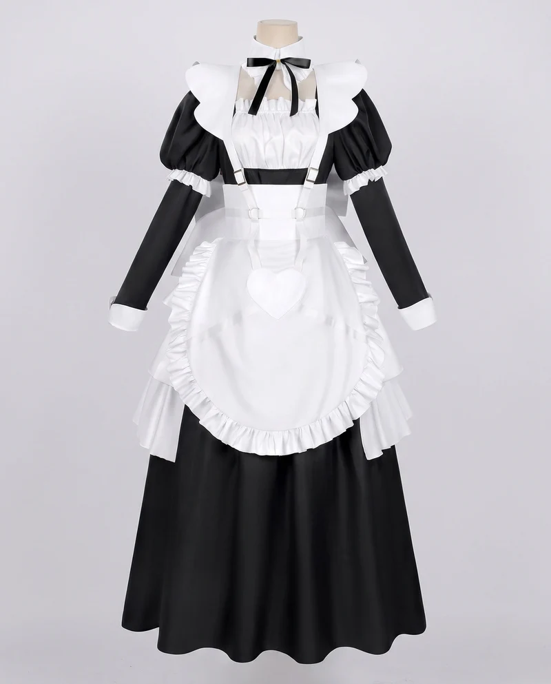 Damen Kostümkleid mit Rüschendetails und eleganten Accessoires Drune