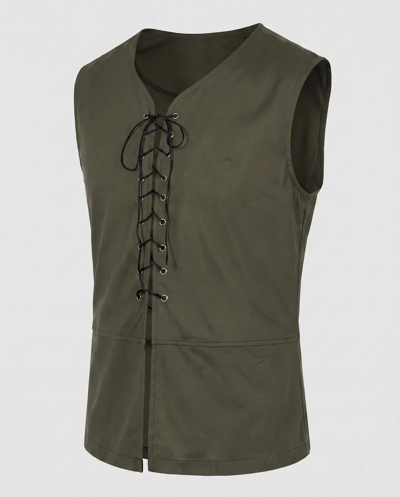Damen Casual Schnürwesten Drune