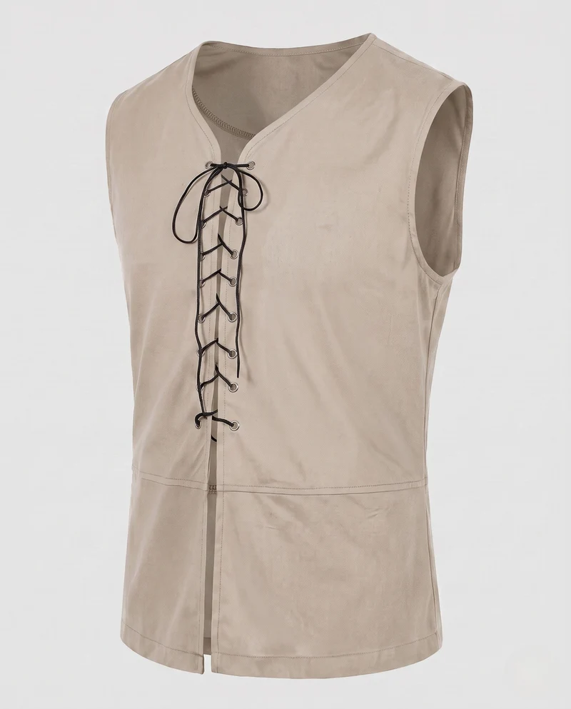 Damen Casual Schnürwesten Drune