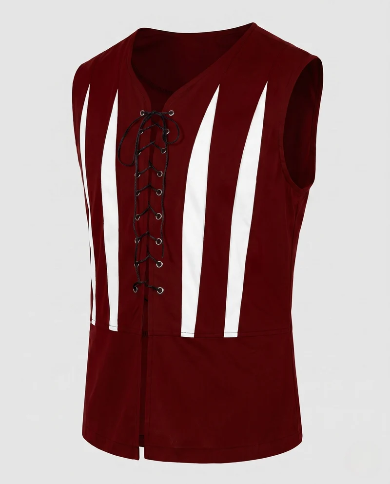 Damen Casual Schnürwesten Drune