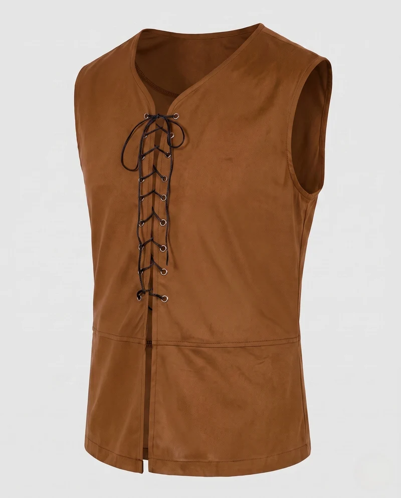 Damen Casual Schnürwesten Drune