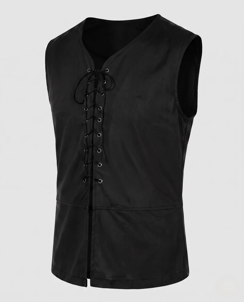 Damen Casual Schnürwesten Drune