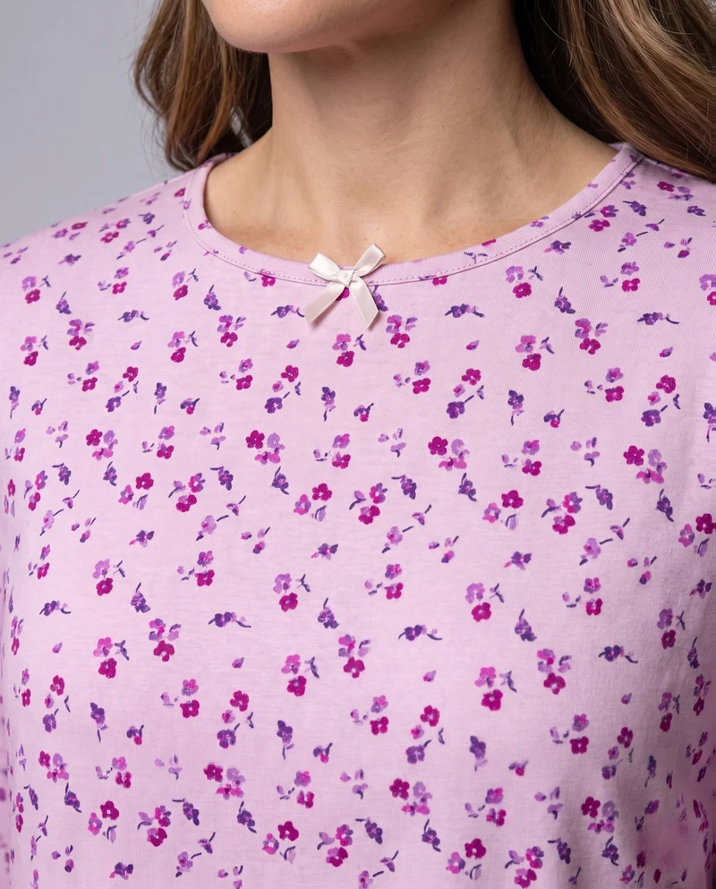 Damen Freizeit Blumen Kleid mit Rüschendetails Drune