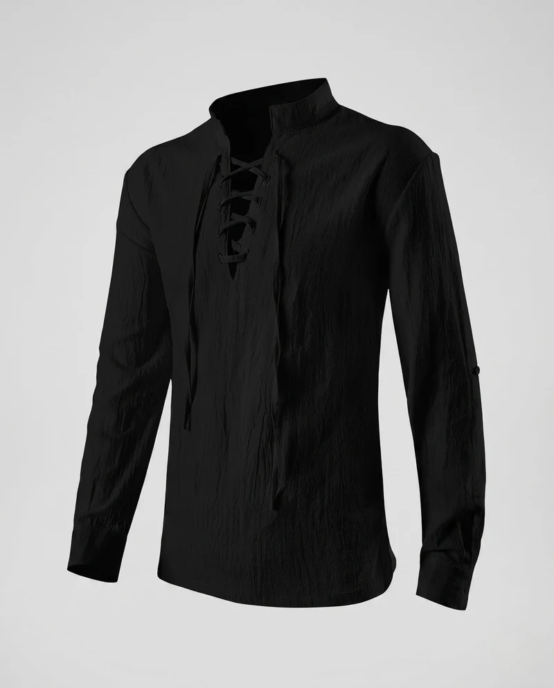 Damen Freizeit Langarmshirt mit Kordelzug Drune