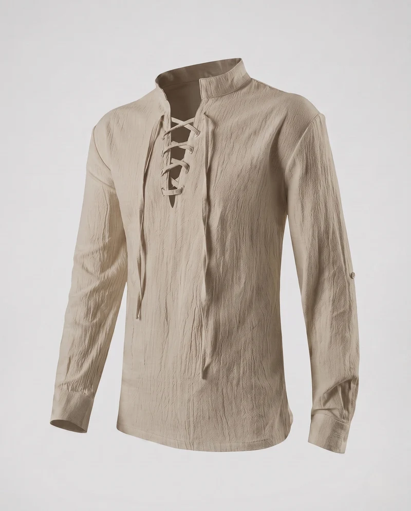 Damen Freizeit Langarmshirt mit Kordelzug Drune