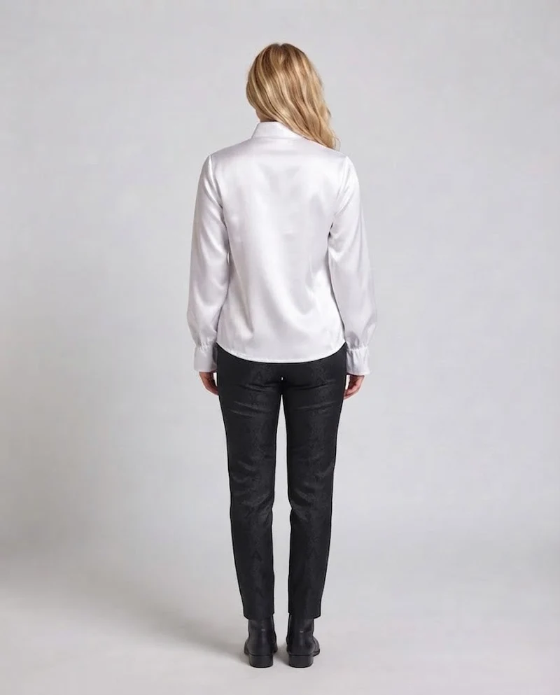 Damen Rüschbluse mit eleganten Details Drune
