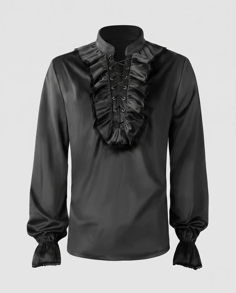 Damen Rüschbluse mit eleganten Details Drune