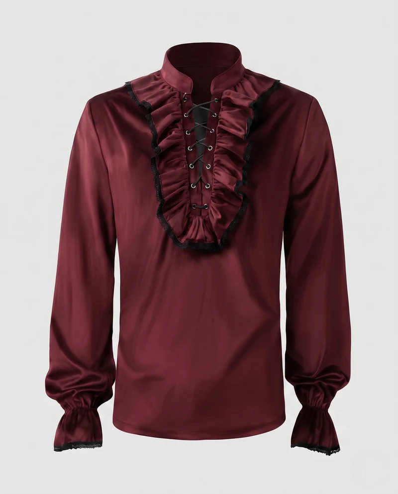 Damen Rüschbluse mit eleganten Details Drune