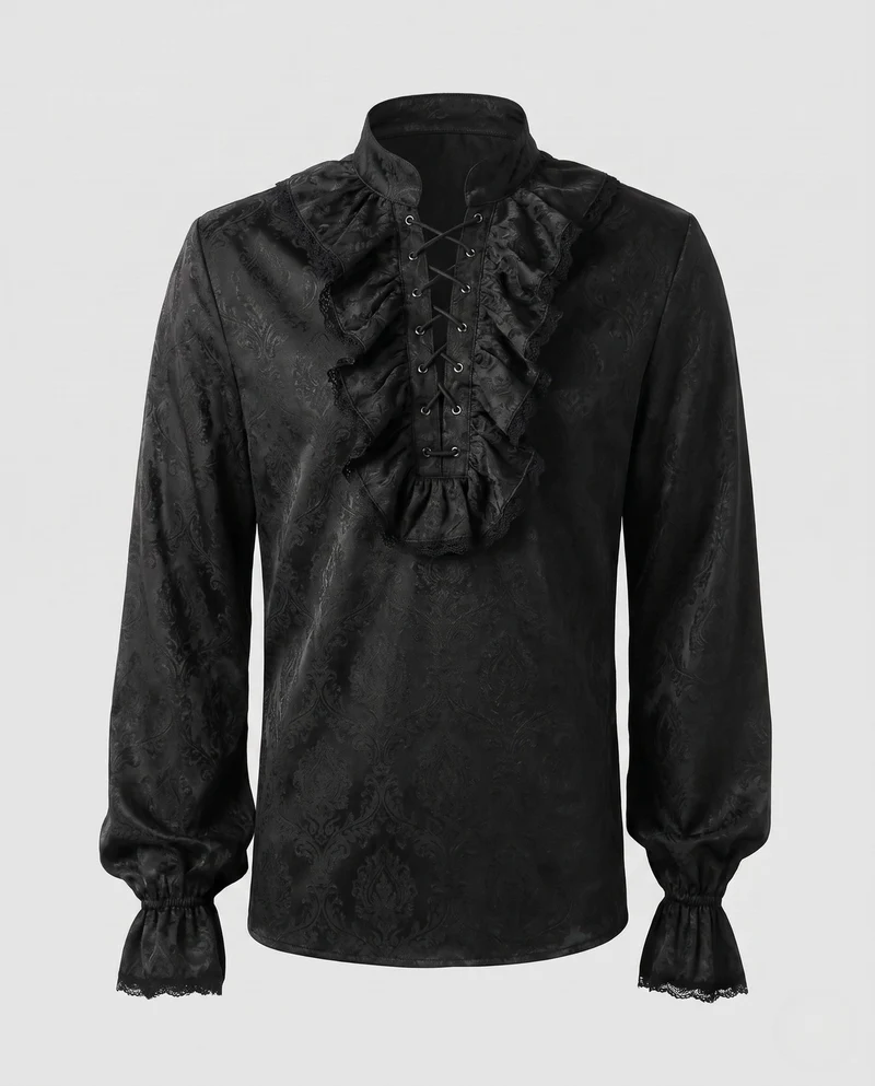 Damen Rüschbluse mit eleganten Details Drune