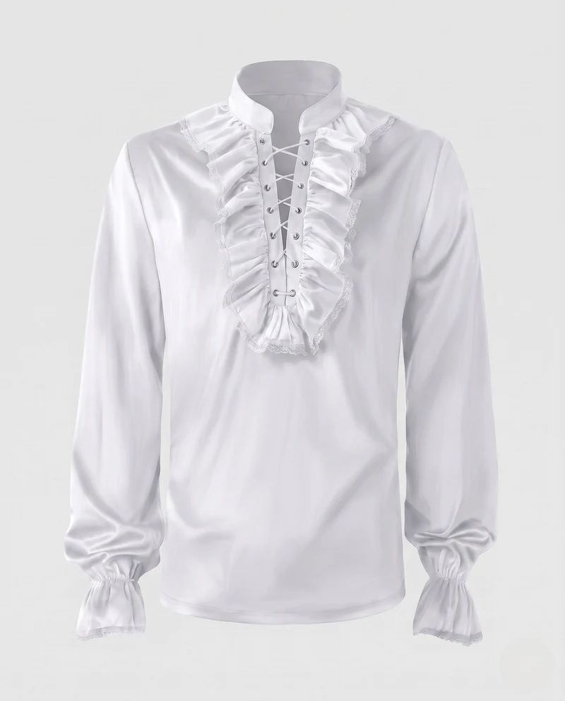 Damen Rüschbluse mit eleganten Details Drune