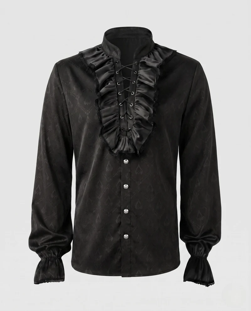 Damen Rüschbluse mit eleganten Details Drune