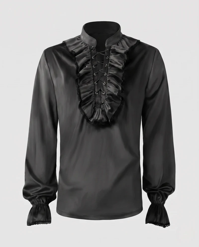 Damen Rüschbluse mit eleganten Details Drune