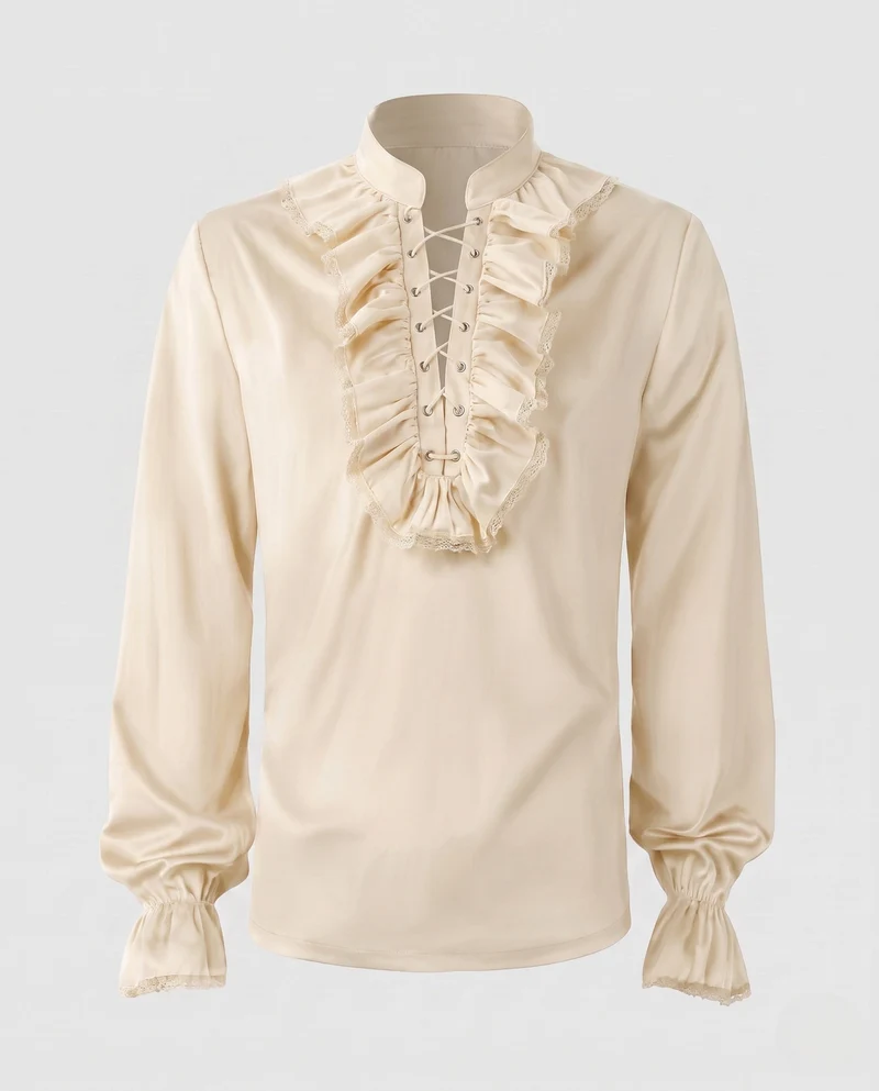 Damen Rüschbluse mit eleganten Details Drune