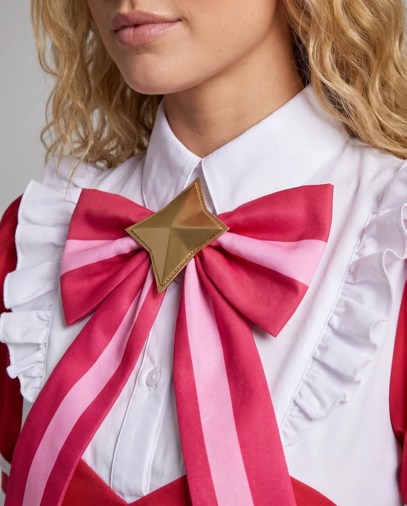 Damen stilvolles Cosplay-Kleid mit eleganten Rüschen und auffälligen Details Drune