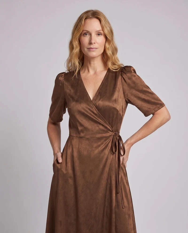 Damen Wickelkleid mit elegantem Design Drune