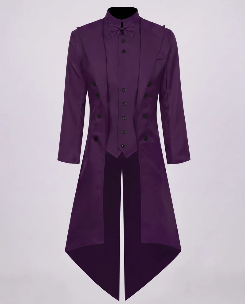 Herrenfrack mit hohem Kragen und eleganten Details Drune