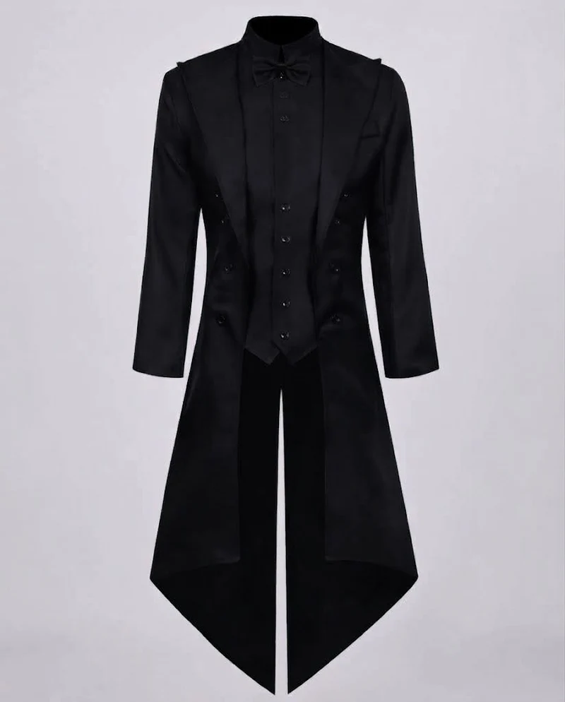 Herrenfrack mit hohem Kragen und eleganten Details Drune