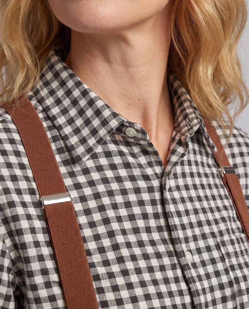 Damen Freizeit-Hosen mit verstellbaren Trägern und eleganten Details Drune
