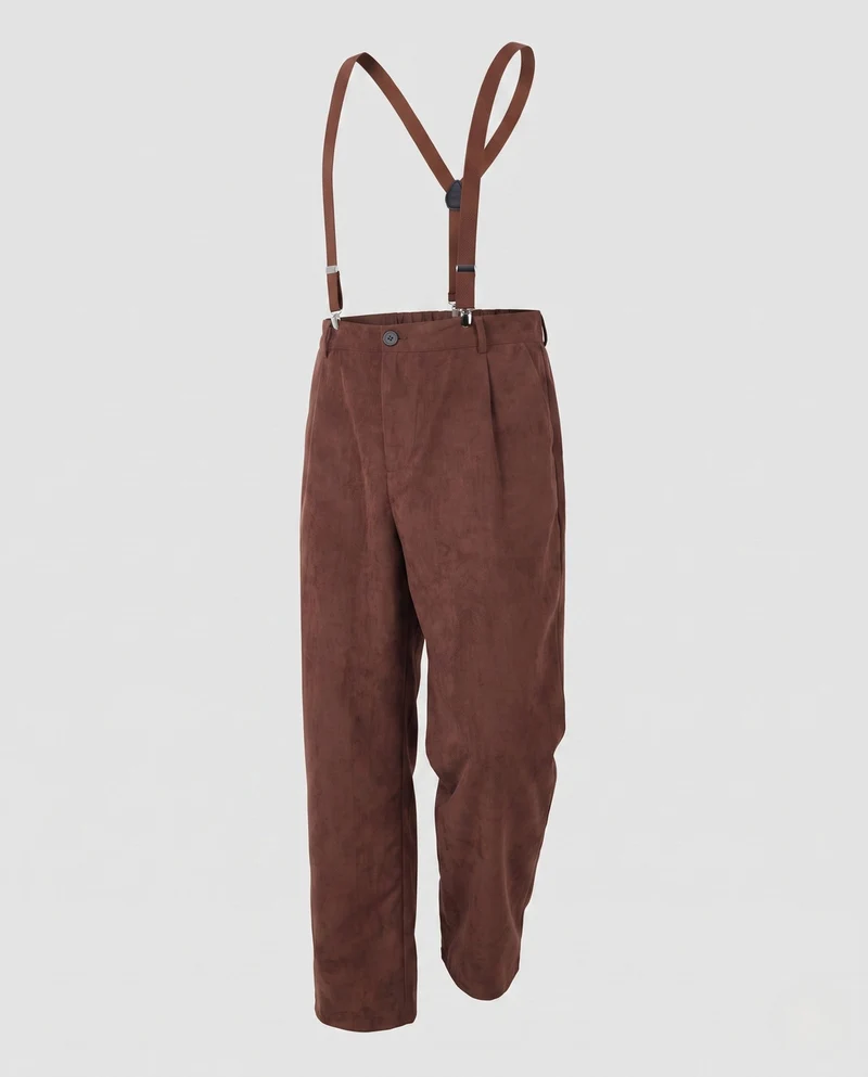 Damen Freizeit-Hosen mit verstellbaren Trägern und eleganten Details Drune