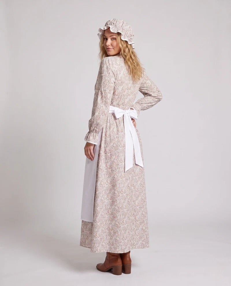 Damen traditionelles Bauernhauskleid mit passendem Kopftuch Drune