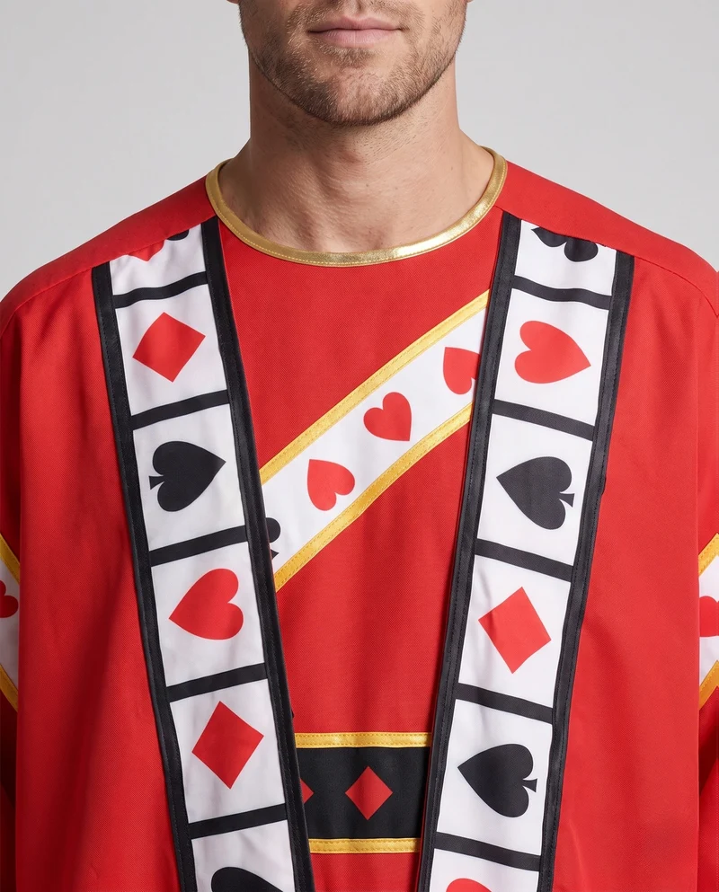 Herren Royal Kostüm mit aufwändigem Umhang und Krone Drune
