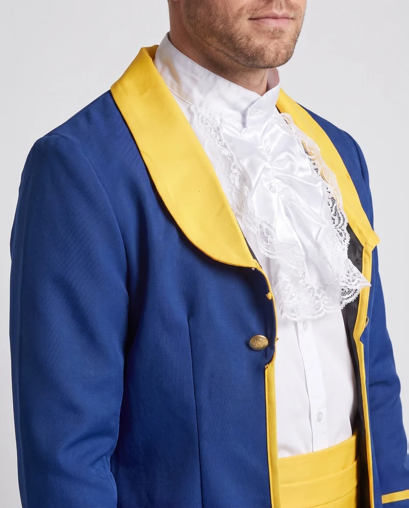 Herrenanzug als eleganter Adliger mit Frack und ausgefallener Rüschenshirt Drune