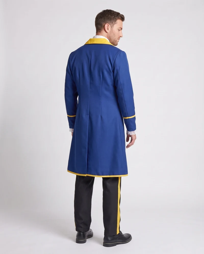 Herrenanzug als eleganter Adliger mit Frack und ausgefallener Rüschenshirt Drune