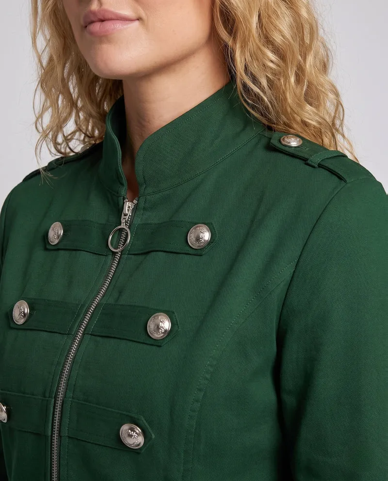 Damen asymmetrischer Kleidermantel mit luxuriösen Knöpfen Drune