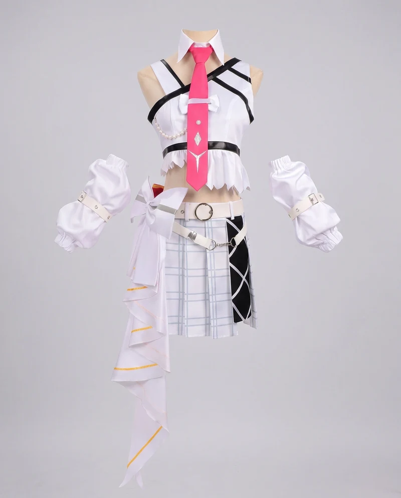 Damen-Cosplay-Kostümset mit Shirt, Rock und Zubehör Drune