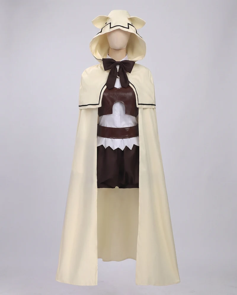Damen Cosplay Kostüm Set mit Umhang, Bluse und Zubehör Drune
