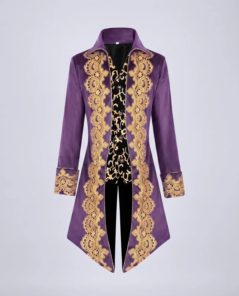 Damen Elegante Gala Jacke mit aufwendigem Goldmuster Drune