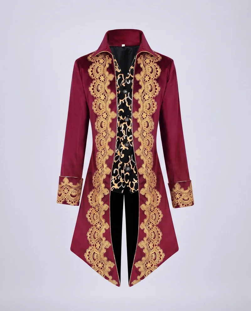 Damen Elegante Gala Jacke mit aufwendigem Goldmuster Drune