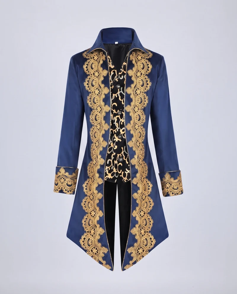 Damen Elegante Gala Jacke mit aufwendigem Goldmuster Drune