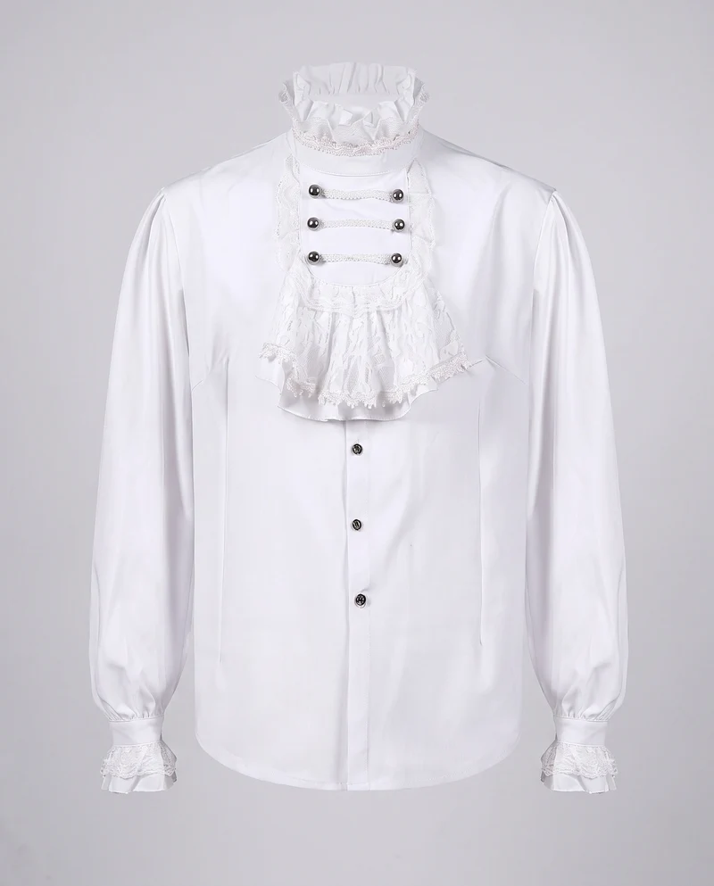 Damen Elegante Rüschenshirt mit hochwertiger Spitze und maßgeschneidertem Schnitt Drune
