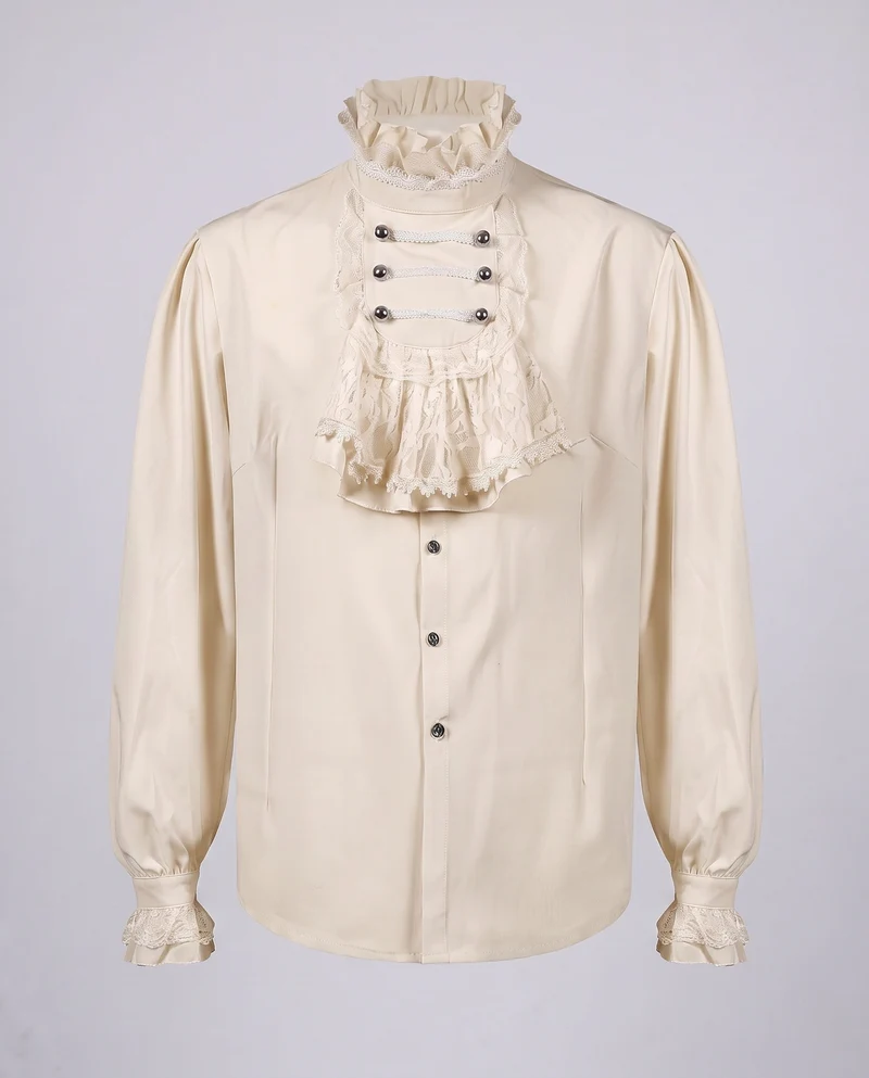 Damen Elegante Rüschenshirt mit hochwertiger Spitze und maßgeschneidertem Schnitt Drune