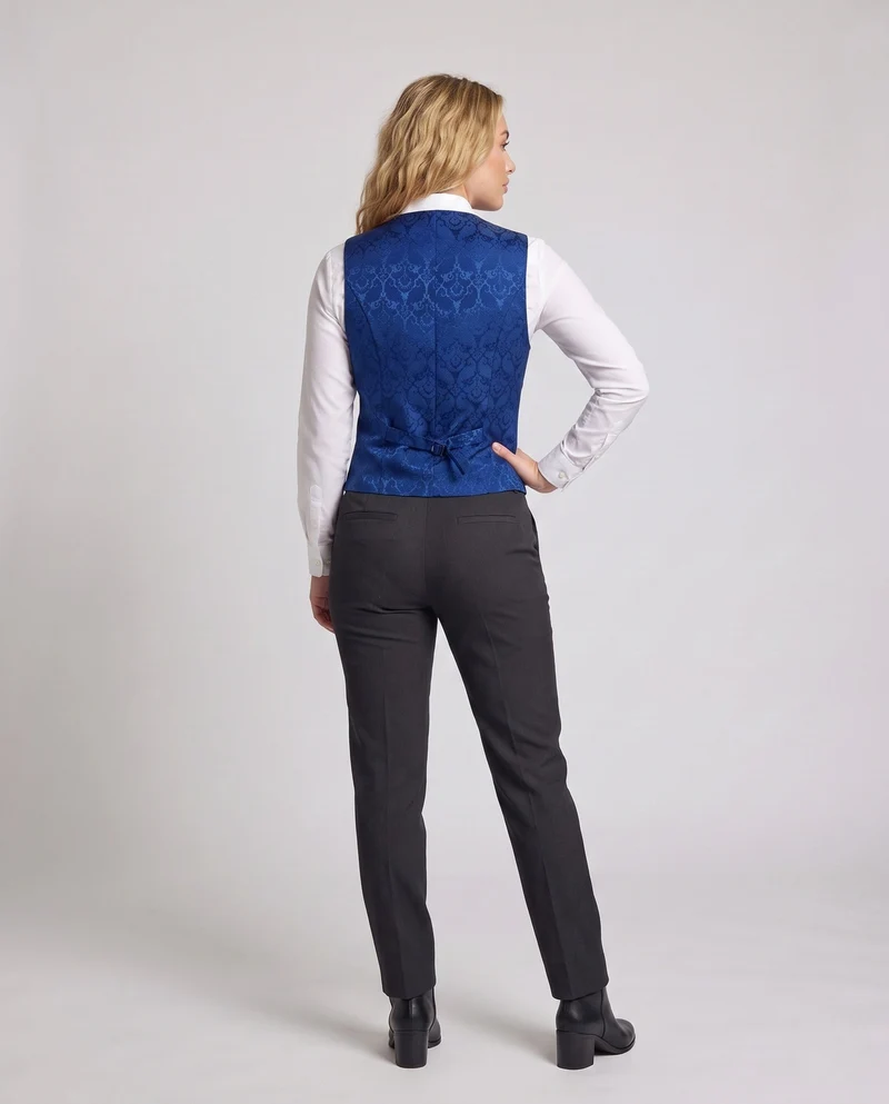 Damen Elegantes Spitzenweste mit Dekorativen Knöpfen Drune