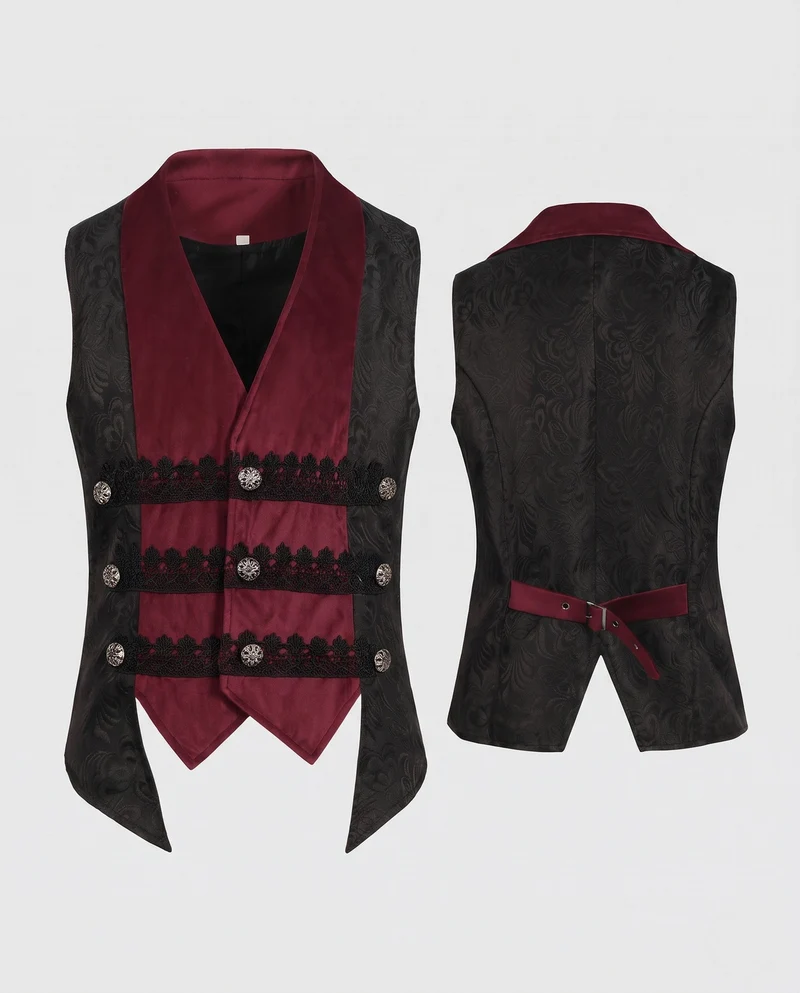 Damen Elegantes West mit Aufwendiger Stickerei Drune