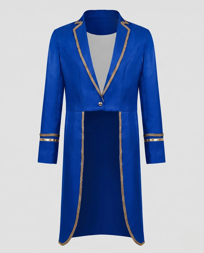Damen Eleganter Abendmantel mit Künstlerischen Verzierungen Drune