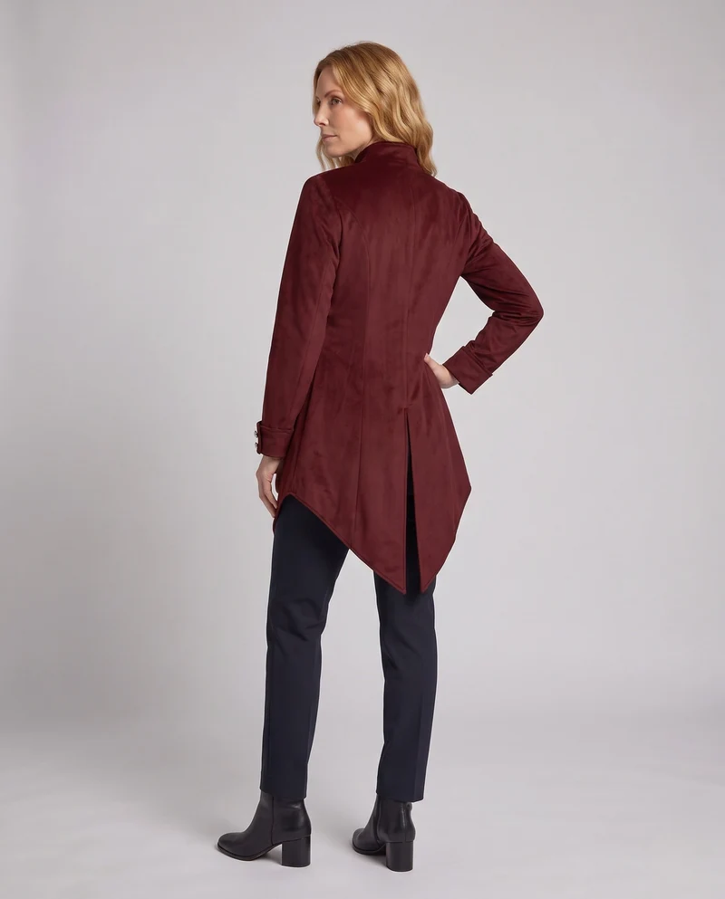 Damen Eleganter Gothic-Mantel mit Dekorativen Knöpfen und Stilvollen Akzenten Drune