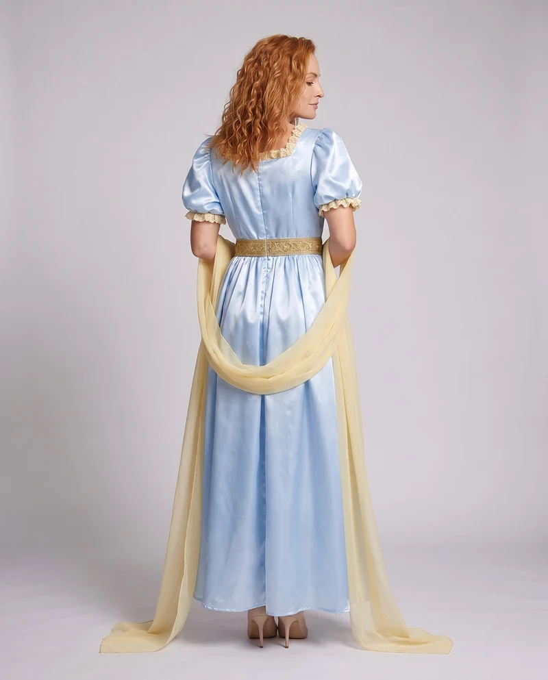 Festliches Dirndl-Kleid für Damen mit großzügigen Puffärmeln und eleganter Satinverzierung Drune