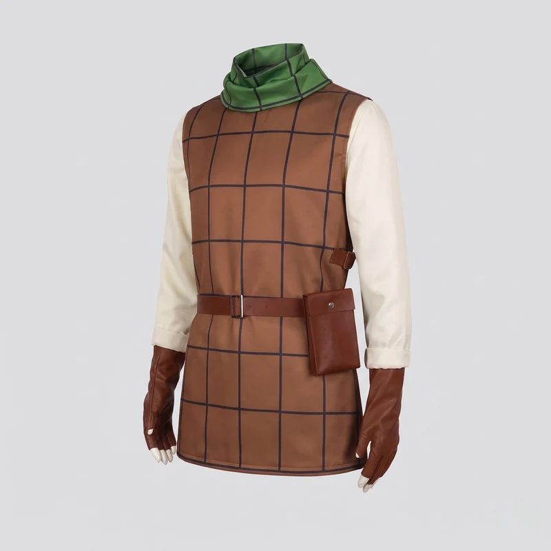 Damen Kostümset mit Oberteil, Unterrock, Hose, Hut und Gürtel Drune