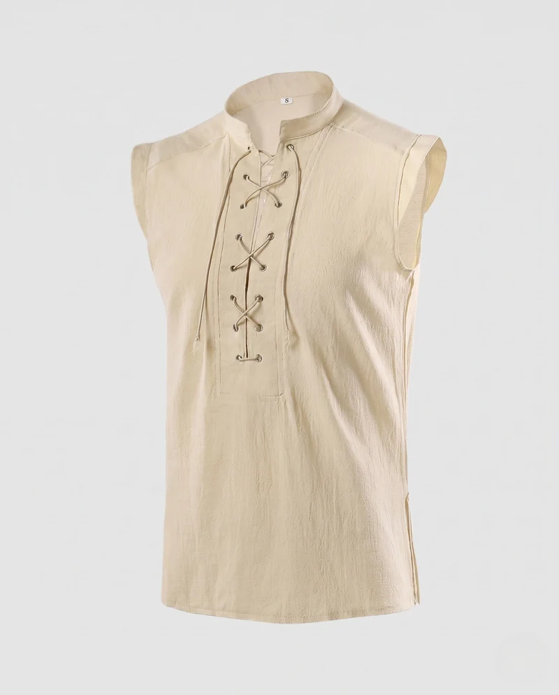 Damen T-Shirt mit Schnürung Drune