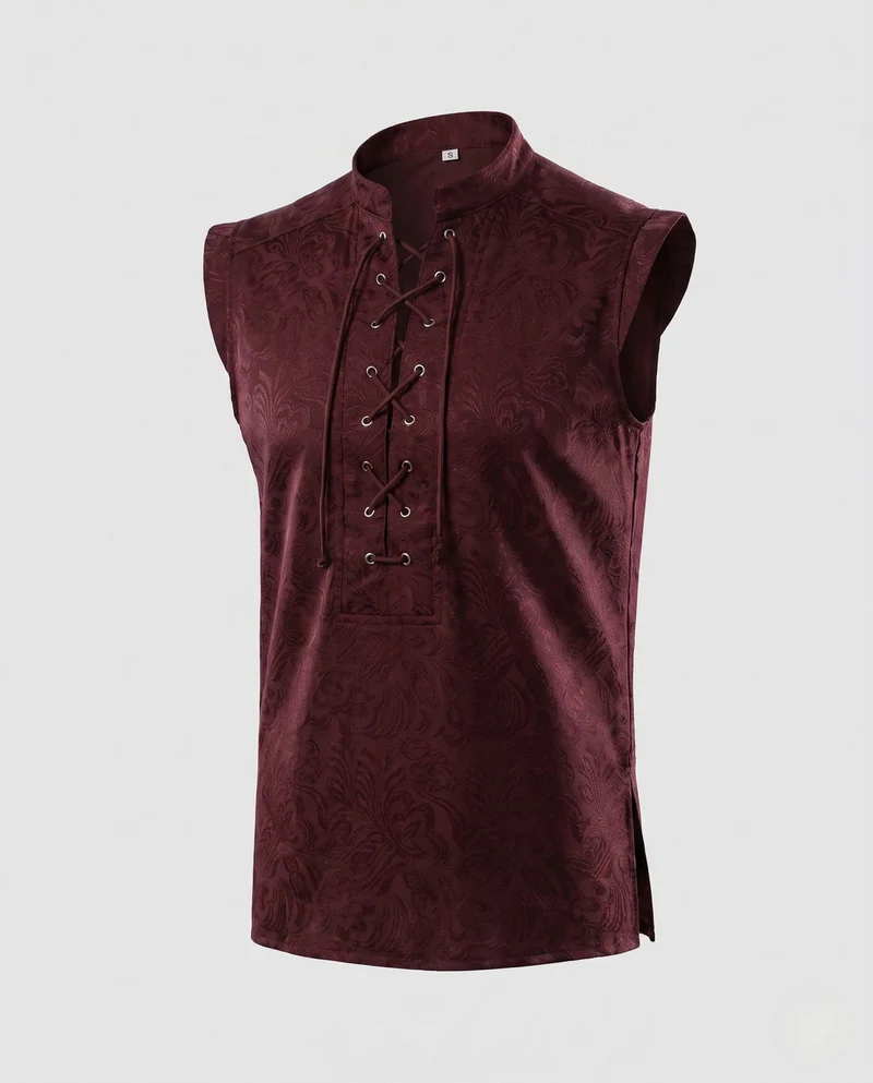 Damen T-Shirt mit Schnürung Drune
