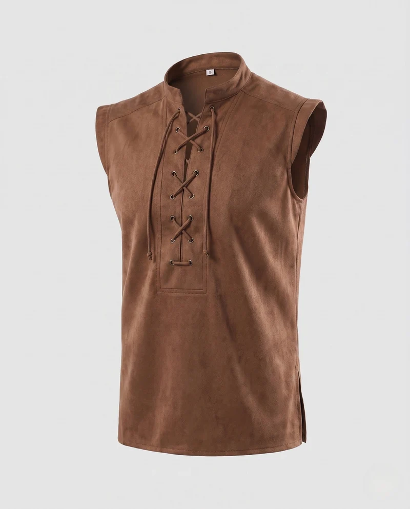 Damen T-Shirt mit Schnürung Drune
